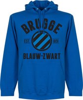 Brugge Established Hooded Sweater - Blauw - S