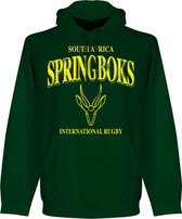 Zuid Afrika Spingboks Rugby Hooded Sweater - Donkergroen - Kinderen - 104