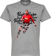 Pogba Script T-Shirt - Grijs - XL