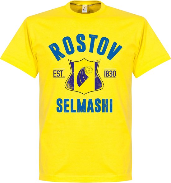 Rostov Established T-Shirt - Geel - XL
