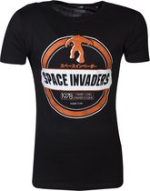 Space Invaders Heren Tshirt -L- Monster Invader Zwart