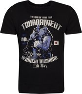 Tekken Heren Tshirt -M- Heihachi Mishima Zwart