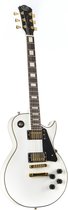 J & D New LC300 WH (White) - Single-cut elektrische gitaar