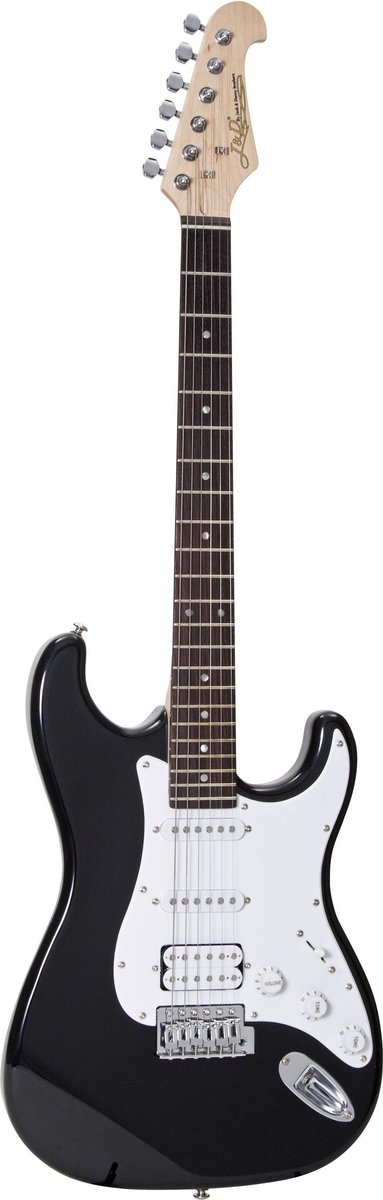 J & D ST Rock HSS BK zwart - ST-Style elektrische gitaar