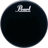 Pearl basDrum Frontvel PTH-22PL, 22", zwart, Logo - Bass drumvel