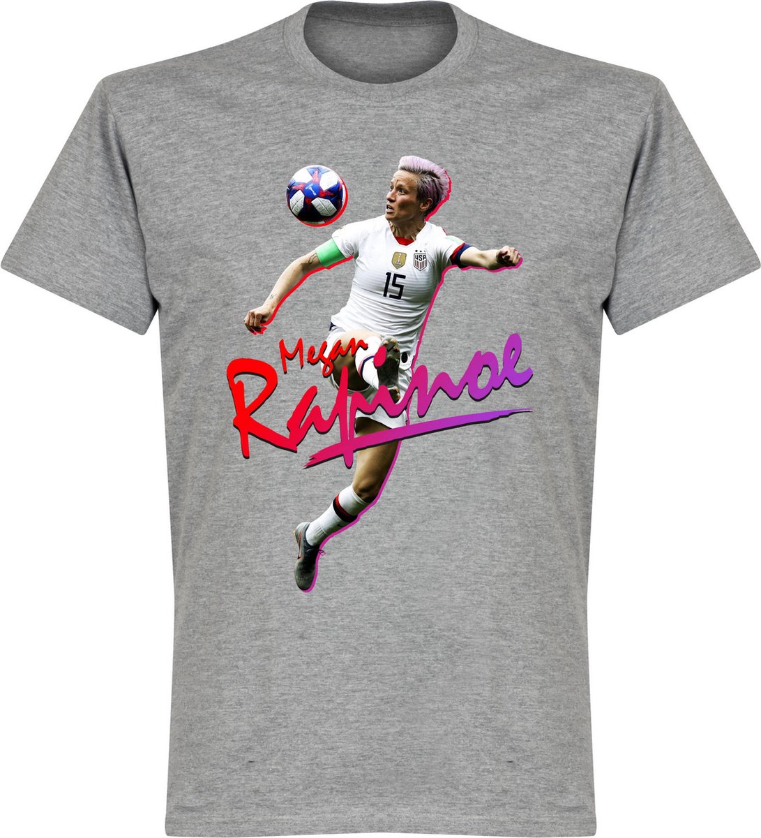 Megan Rapinoe T-Shirt - Grijs - XXXL