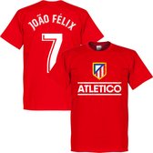 Atletico Madrid Joao Felix 7 Team T-Shirt - Rood - L
