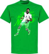 Mahrez Script T-Shirt - Groen - XL