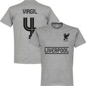 Liverpool Virgil 4 Team T-Shirt - Grijs - XL