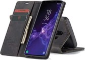 CASEME Wallet Hoesje voor Samsung Galaxy S9 Plus - Zwart