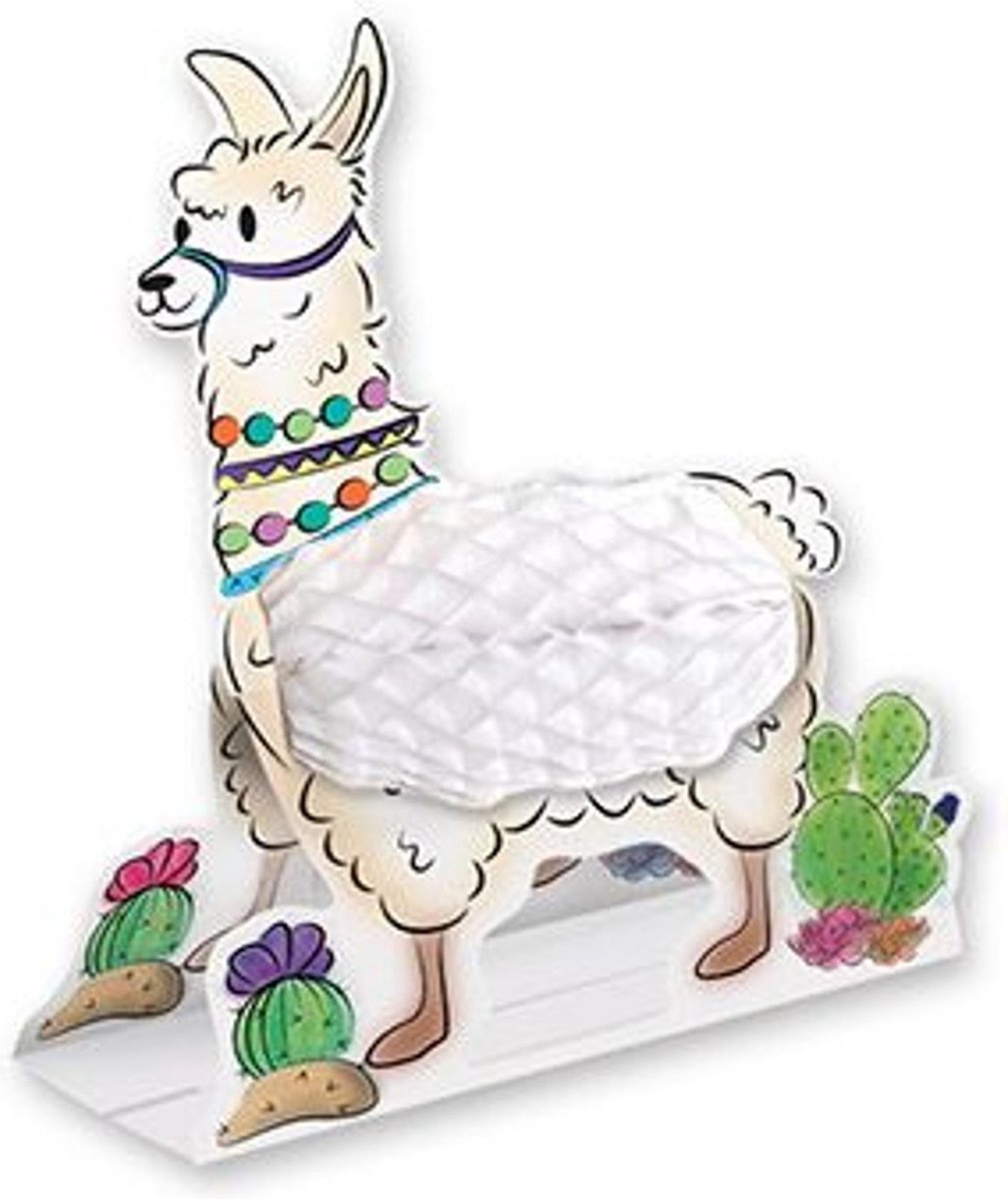360 DEGREES - Witte lama papieren tafeldecoratie