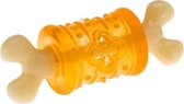 kauw- en gebitsspeelgoed 10,4 cm elastomeer oranje
