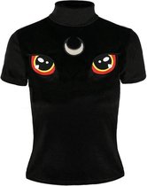 Restyle Top -XS- I See You Zwart