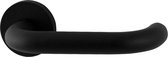 Ten hulscher Deurkruk op rozet - U-model - 19mm - geborsteld - zwart