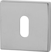 Sleutelrozet - RVS gepolijst - RVS - GPF bouwbeslag - Binnendeur - GPF0901.42 50x50x8mm RVS gepolijst