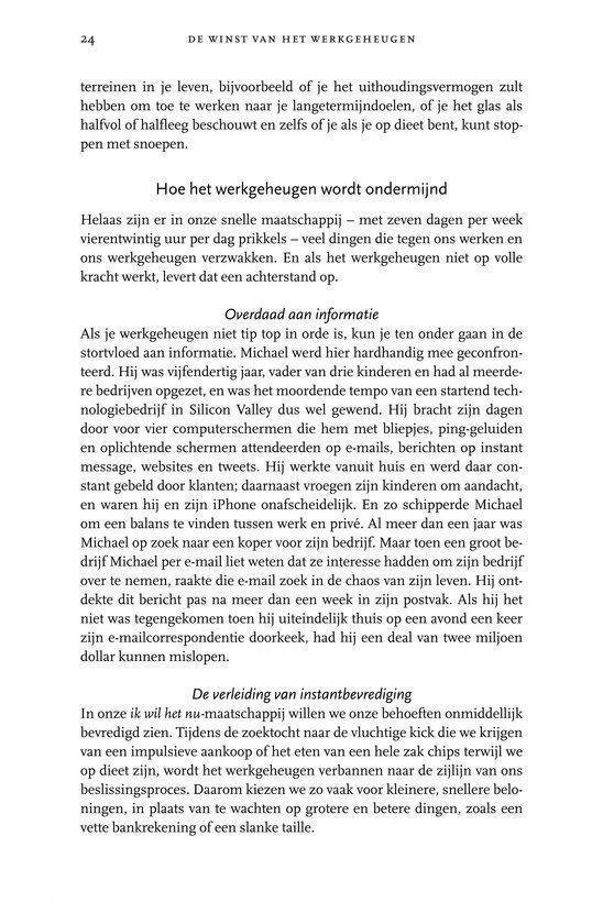 De winst van het werkgeheugen