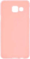 Solid Color Jelly TPU Silicone hoes Samsung Galaxy A3 SM-A310F 2016 licht roze