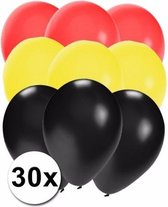 30x Ballonnen in Duitse kleuren