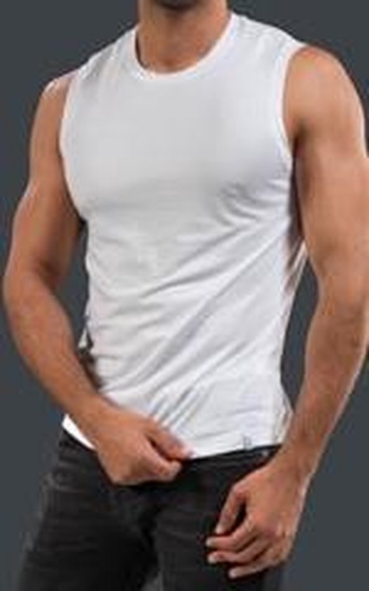 SCHIESSER Long Life Soft singlet (1-pack) - heren onderhemd modieuze snit wit