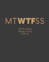 MTWTFSS 2019-2020 Weekly Family Planner