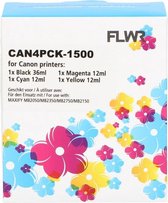 FLWR - Cartridges / Canon PGI-1500XL 4-pack / zwart en kleur / Geschikt voor Canon