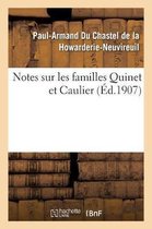 Notes Sur Les Familles Quinet Et Caulier