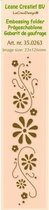 LeCrea - Border embossing folder Flower swirls 22x126 milimeter 35.0263