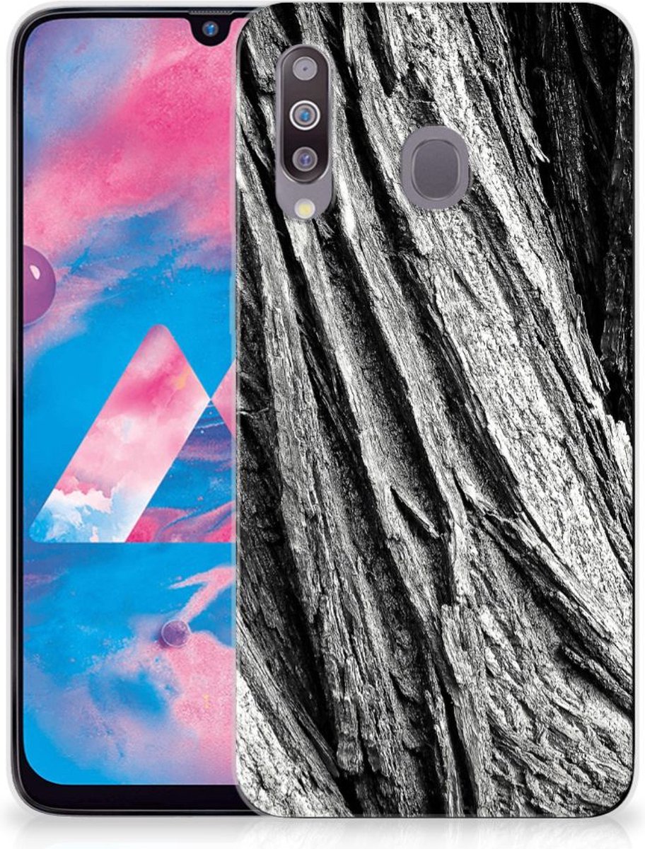 Bumper Hoesje Samsung Galaxy M30 Boomschors Grijs