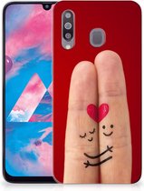 Geschikt voor Samsung Galaxy M30 Silicone Back Cover Liefde