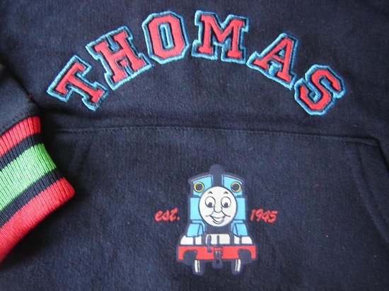 Donkerblauwe hoody/trui van Thomas de trein maat 86 |