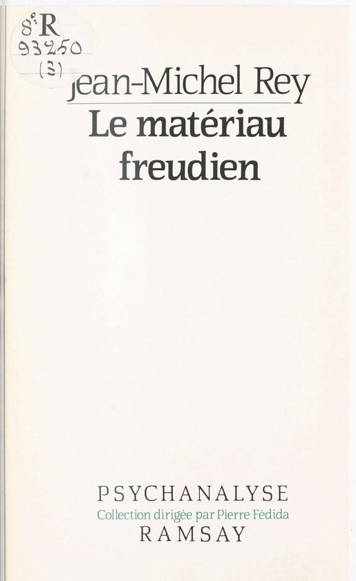 Le matériau freudien - cover