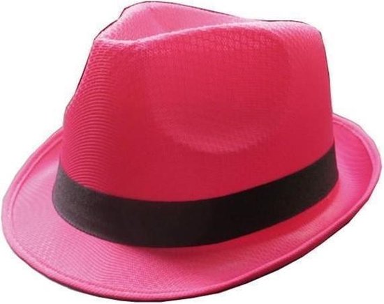 Roze neon hoed