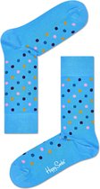 Happy Socks Dots Sokken - Lichtblauw - Maat 36-40