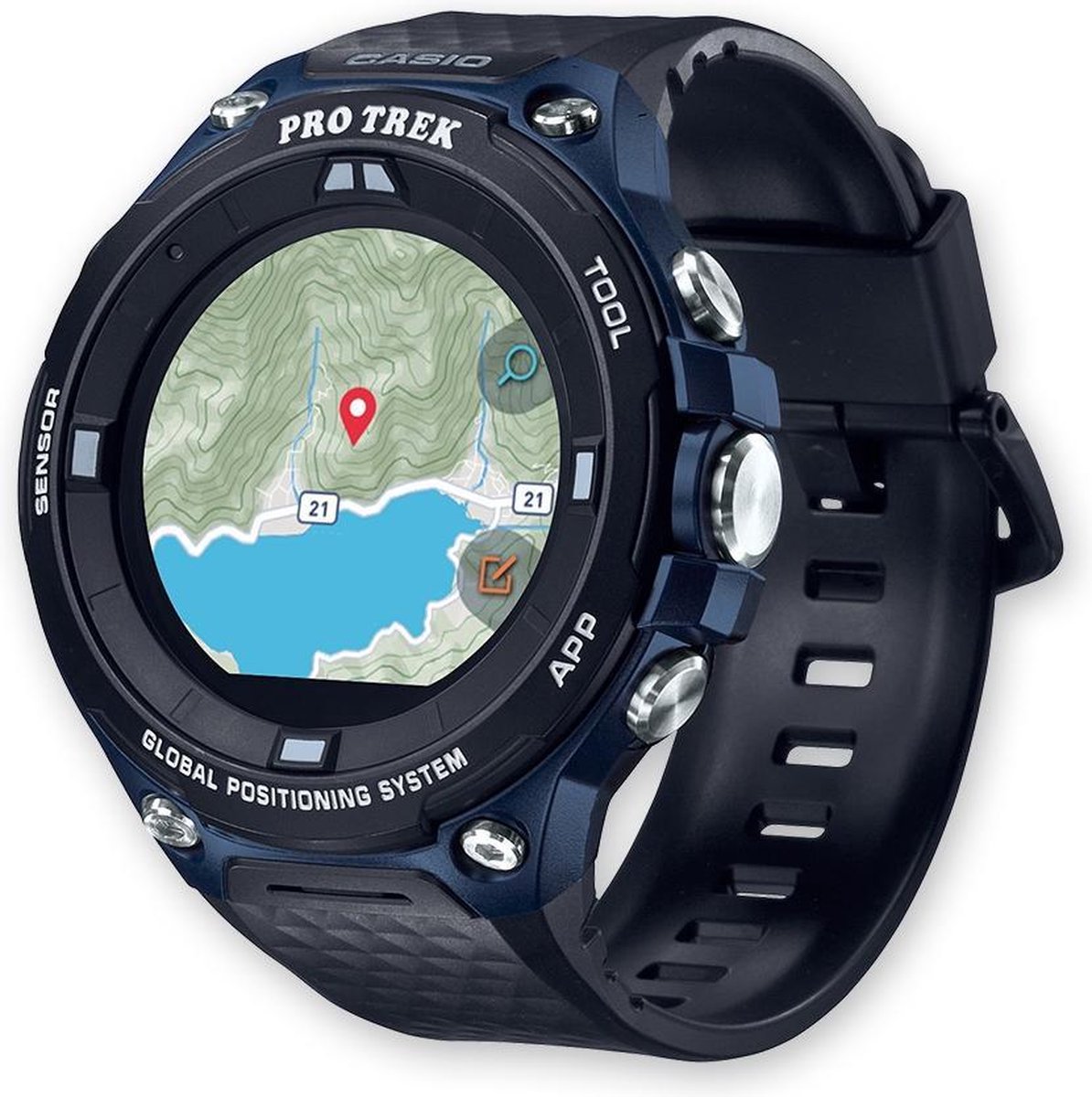 Casio Pro Trek Smart - Smartwatch - Ø 57 mm - Zwart | bol.com