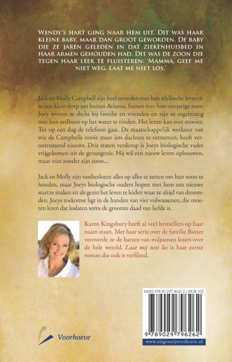 Boekomslag met tekst en een foto van een vrouw.