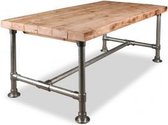Steigerbuistafel - Eettafel - 90x200cm - bruin