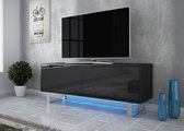 Meubella - TV-Meubel Knight - Zwart - 140 cm