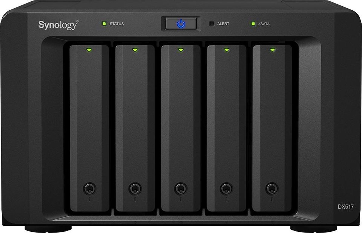 Externe Harde Schijf Nas Synology DX517 2,5-3,5 SATA MAX 60 TB Zwart - Synology