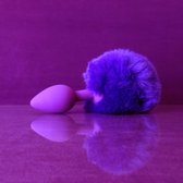 Buttplug met konijnenstaartje - Paars - Anaal plug met paarse bunny staart - PinkPonyClubnl