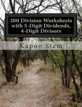 200 Division Worksheets with 5-Digit Dividends, 4-Digit Divisors