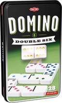 Tactic Domino Spel Double 6 Junior 19,5 Cm Wit