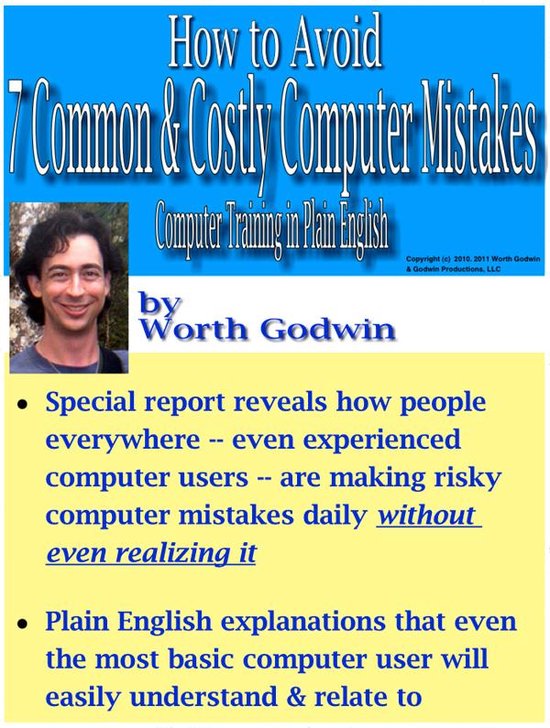 How to Avoid 7 Common & Costly Computer Mistakes - Computer  ... - cover