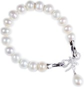 Lazy Cat - Zoetwater Parel Armband - Zilveren Armband