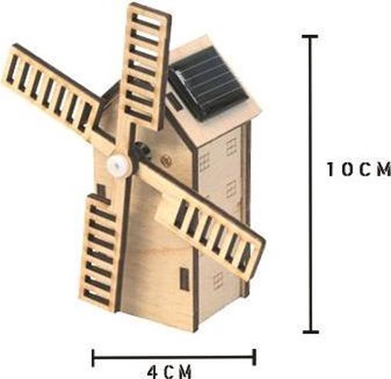 Solexpert bouwpakket – Hollandse molen met zonnepaneel – mini