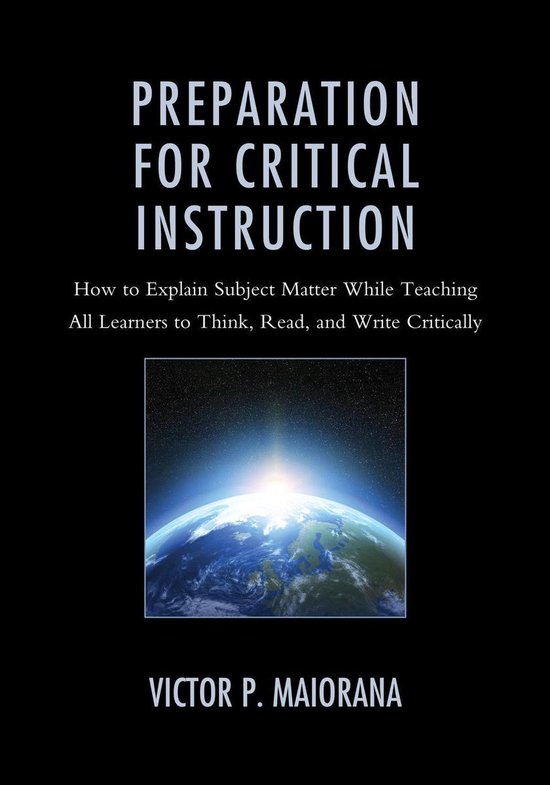Preparation for Critical Instruction - cover