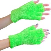 Handschoenen softy fluor groen