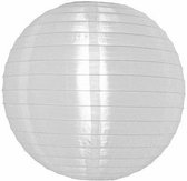 Lampionnen Voordeel pakketten Lampion Nylon wit - verlicht + afstandsbediening - 100 stuks