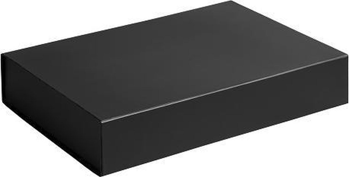 Geschenkdoos magneetdoos - Luxe Giftbox, 38x27x7 cm ZWART (5 stuks)