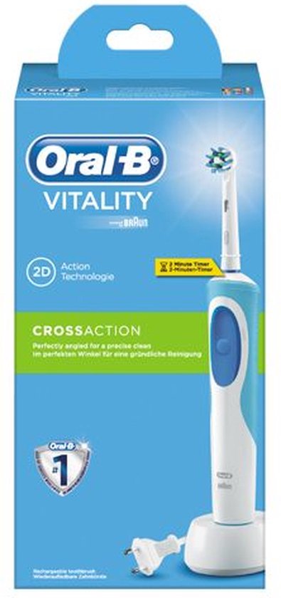 Oral-B Vitality CrossAction - Elektrische tandenborstel - Blauw, Wit - Oral B