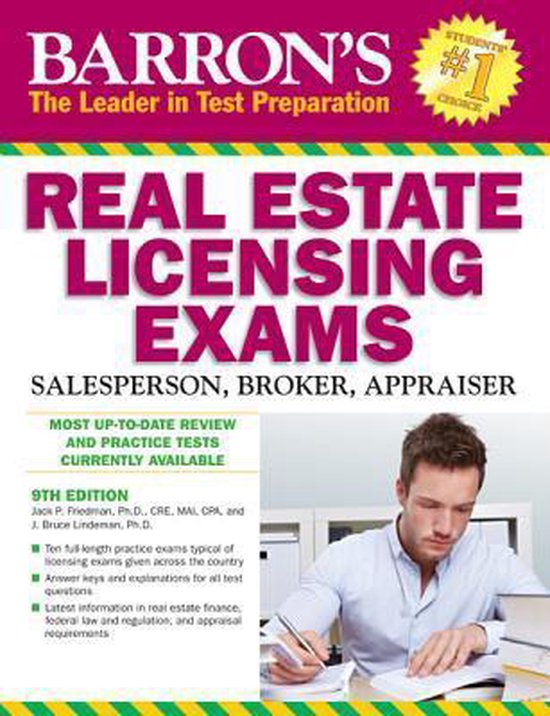 Barron's Real Estate Licensing Exams, 9th Edition, Jack P Friedman